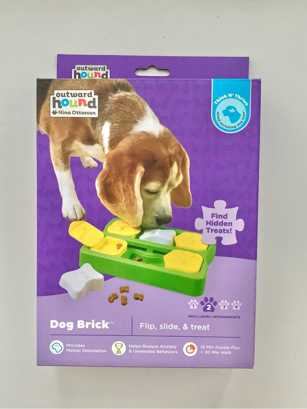 Outward Hound Green and Yellow Dog Puzzle